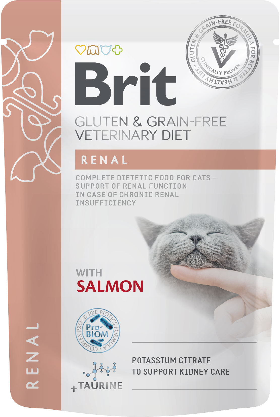 BRIT VD Renal Plic pentru pisici, sustinerea functiei renale 85g