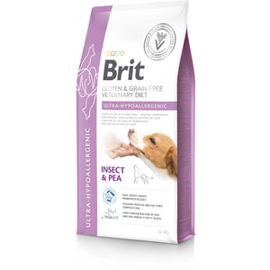 BRIT VD Ultra Hypoallergenic pentru caini, reducerea intolerantei la hrana 12kg