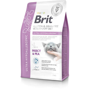 BRIT VD Ultra Hypoallergenic pentru pisici, reducerea intolerantei la hrana 2kg