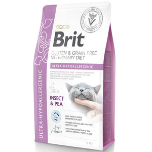BRIT VD Ultra Hypoallergenic pentru pisici, reducerea intolerantei la hrana 5kg