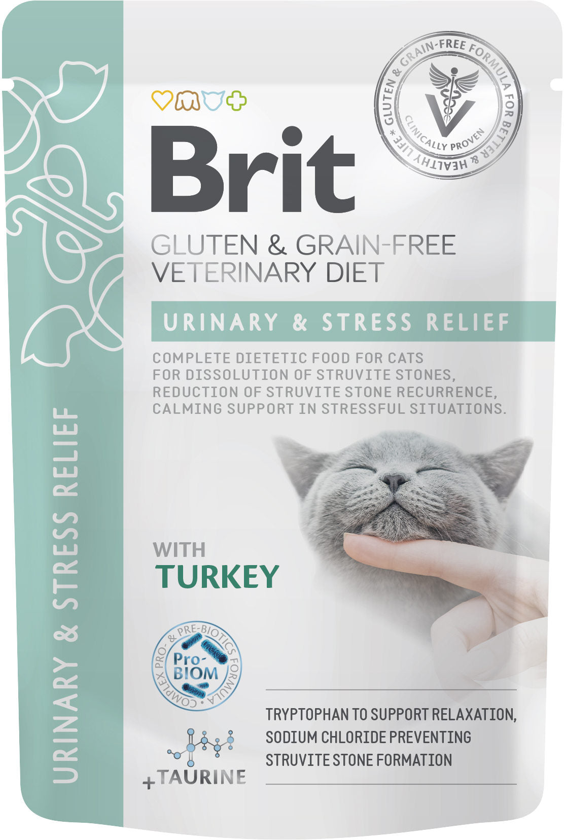 BRIT VD Urinary&Stress Relief, Plic pentru pisici, dizolvare struviti 85g