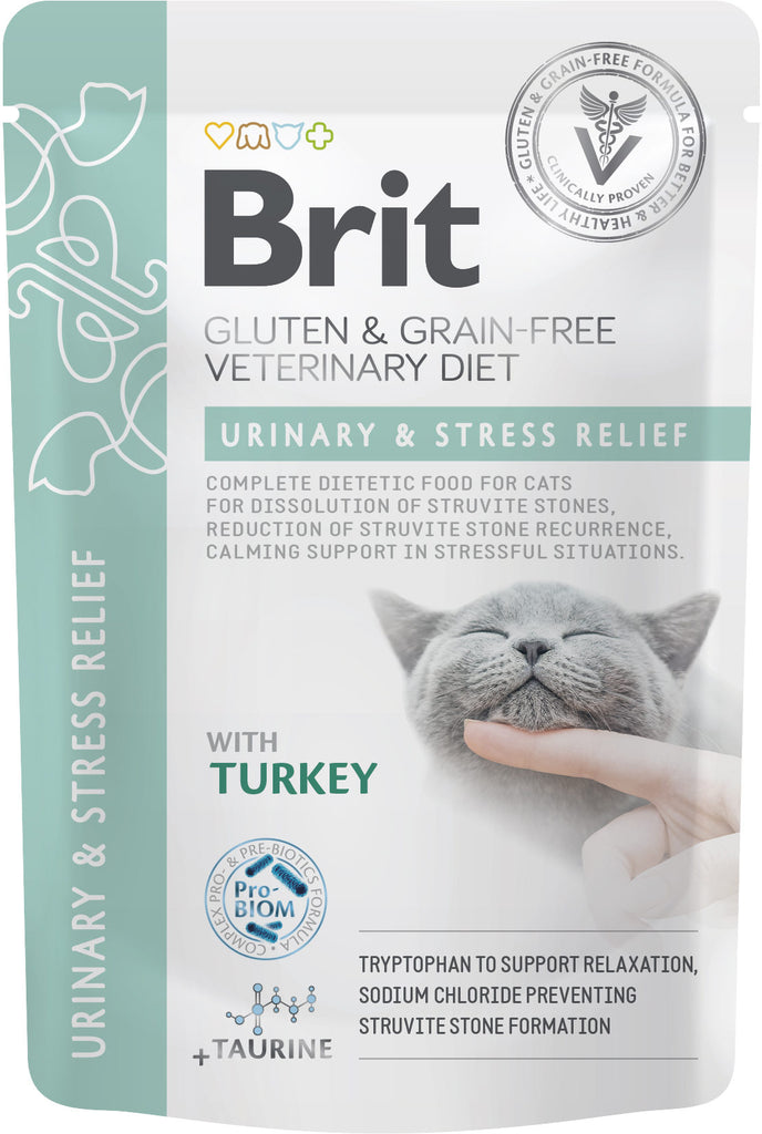 BRIT VD Urinary&Stress Relief, Plic pentru pisici, dizolvare struviti 85g