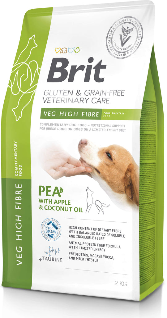 BRIT VD Veg High Fibre pentru caini, controlul greutatii 2kg