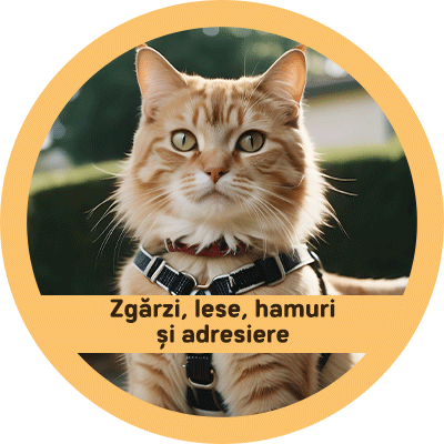 Pisici / Zgărzi, lese, hamuri şi adresiere