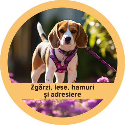 Câini / Zgărzi, lese, hamuri şi adresiere