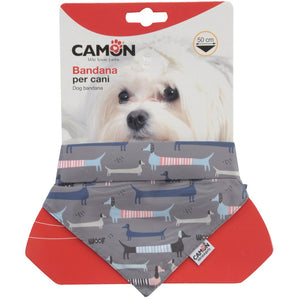 CAMON Bandana reglabila pentru caini, WOOF, Gri