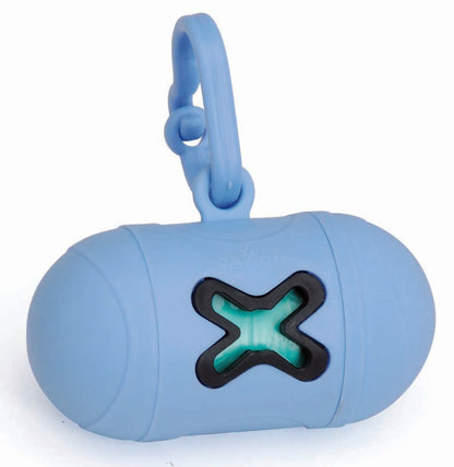 CAMON Dispenser pungi pentru excremente de caine City Go albastru deschis