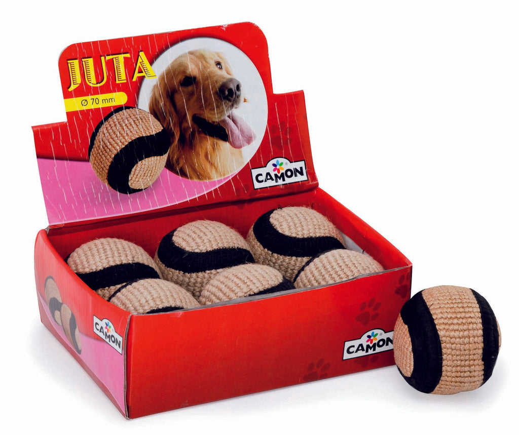 CAMON Jucărie pentru câini Minge din iută 7cm - Maxi-Pet.ro