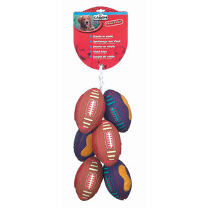 CAMON Jucarie pentru caini Minge rugby vinilin si plus 19cm, diverse culori