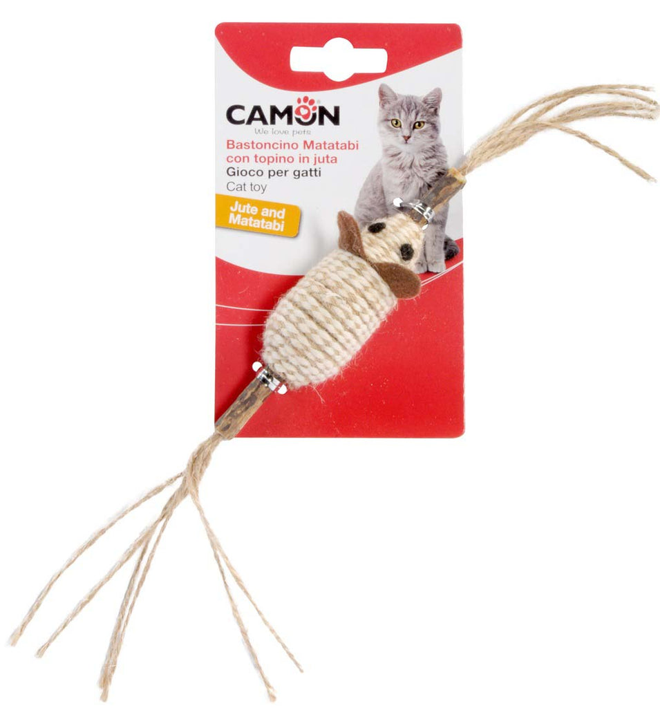 CAMON Jucarie pentru pisici Soarece, cu Silver Vine si iuta, 30cm