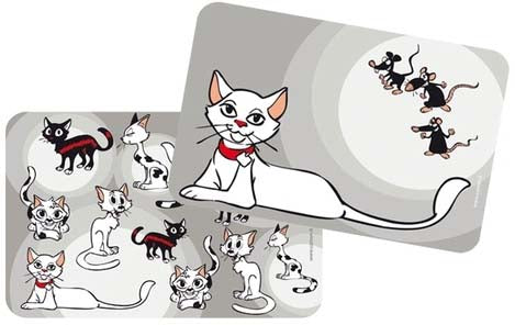 CAMON Place mat pentru pisici, B, diverse modele, 43x28 cm - Maxi-Pet.ro