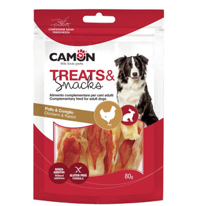 CAMON Recompensa caini Urechi de Iepure si carne de pui, 80g