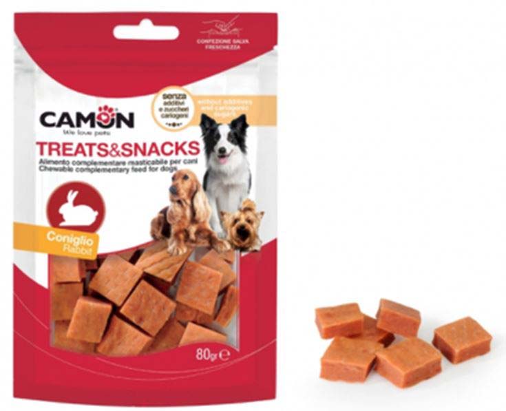CAMON Recompense caini Big Bites, cu Iepure, pentru caini peste 4 luni, 80g