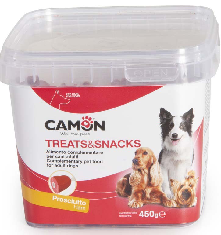 CAMON Recompense câini Snackbox cu şuncă, 450g - Maxi-Pet.ro