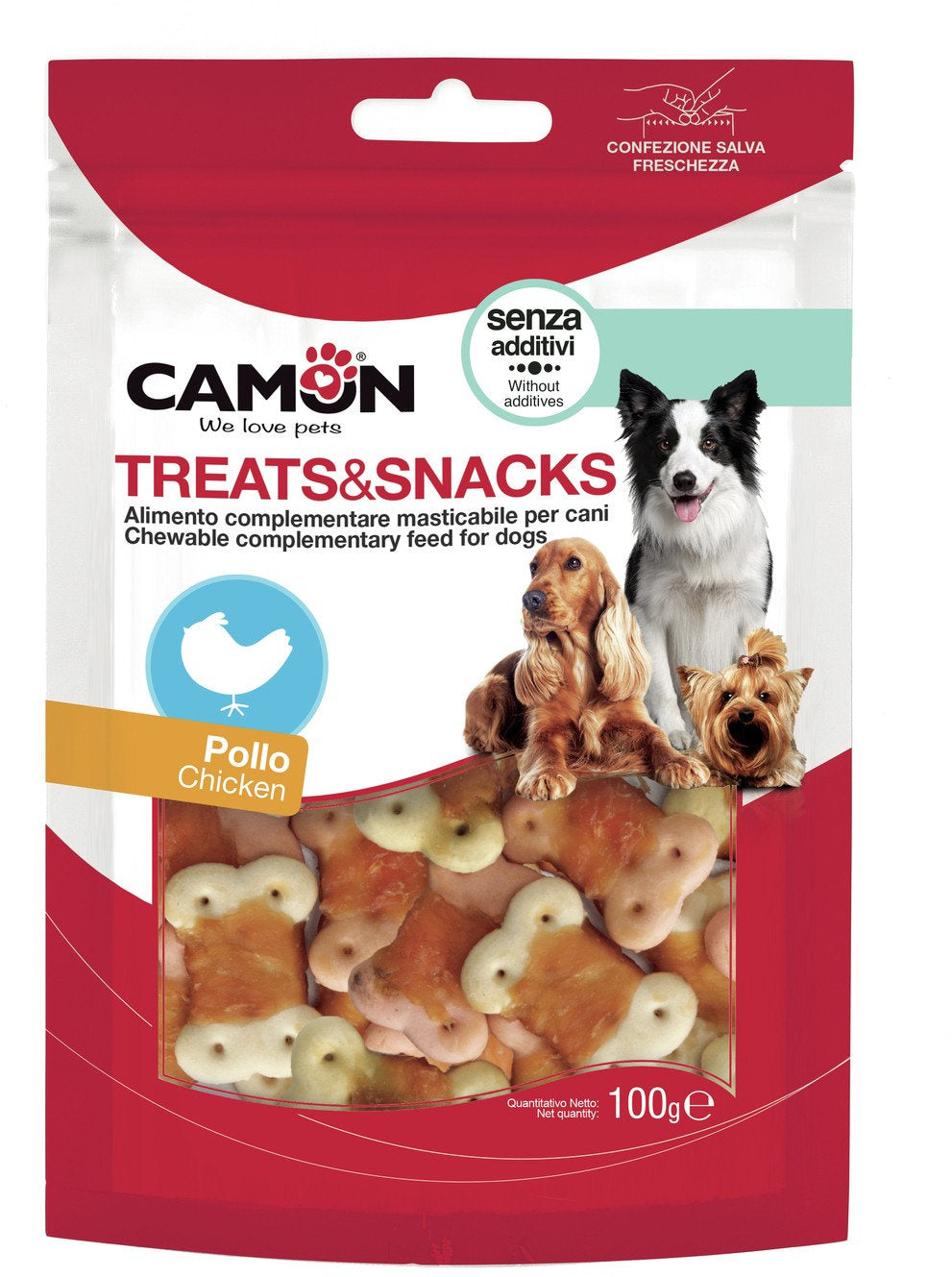 CAMON Recompense pentru caini Biscuiti cu Pui 100g