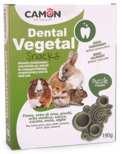 CAMON Recompense pentru rozatoare Dental Vegetal Puzzle, 190g