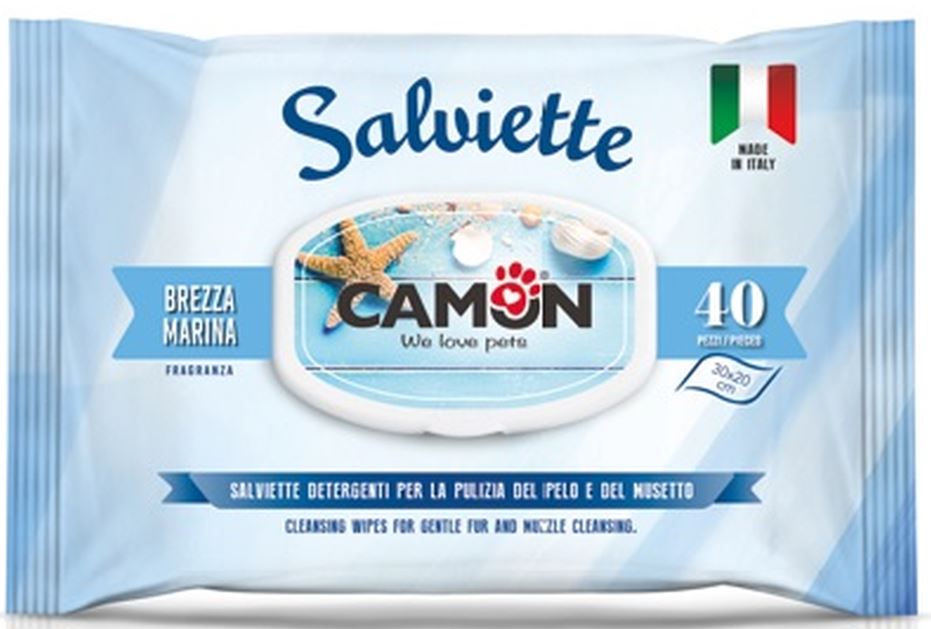 CAMON Servetele pentru curatare, cu parfum briza marina, 40 bucati