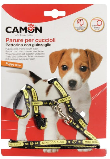 CAMON Set ham si lesa pentru catei, nailon, diverse culori, 8x1400