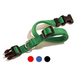 CAMON Zgarda pentru caini ajustabila cu deschidere rapida, nailon rosu 12mm
