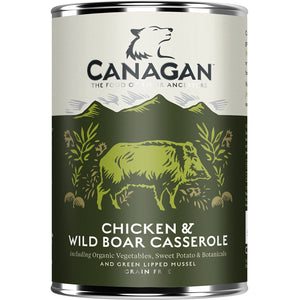 CANAGAN Conserva pentru caini, cu Pui si Mistret 400g