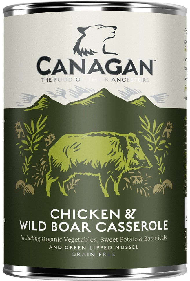 CANAGAN Conserva pentru caini, cu Pui si Mistret 400g