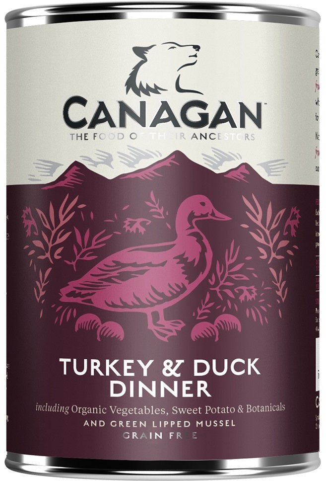 CANAGAN Conserva pentru caini, cu Rata si Curcan 400g