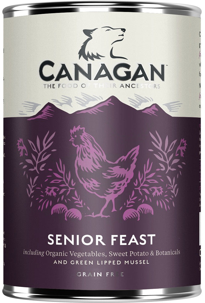 CANAGAN Conserva pentru caini, Festin pentru caini seniori 400g