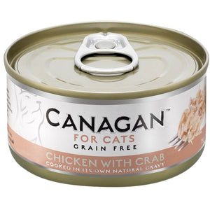 CANAGAN Conserva pentru pisici, cu Pui si Crab 75g
