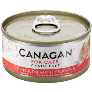 CANAGAN Conserva pentru pisici, cu Pui si Creveti 75g