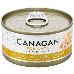 CANAGAN Conserva pentru pisici, cu Pui si Legume 75g