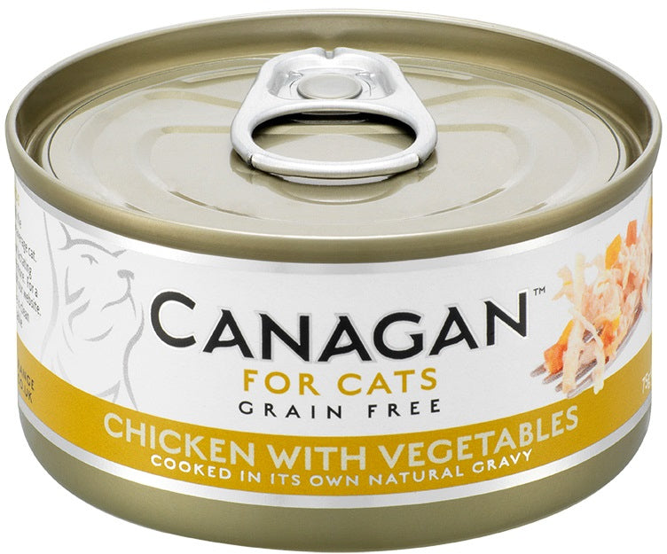CANAGAN Conserva pentru pisici, cu Pui si Legume 75g