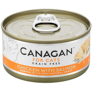 CANAGAN Conserva pentru pisici, cu Pui si Somon 75g