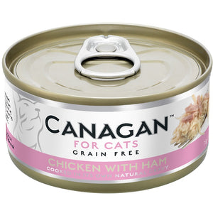 CANAGAN Conserva pentru pisici, cu Pui si Sunca 75g