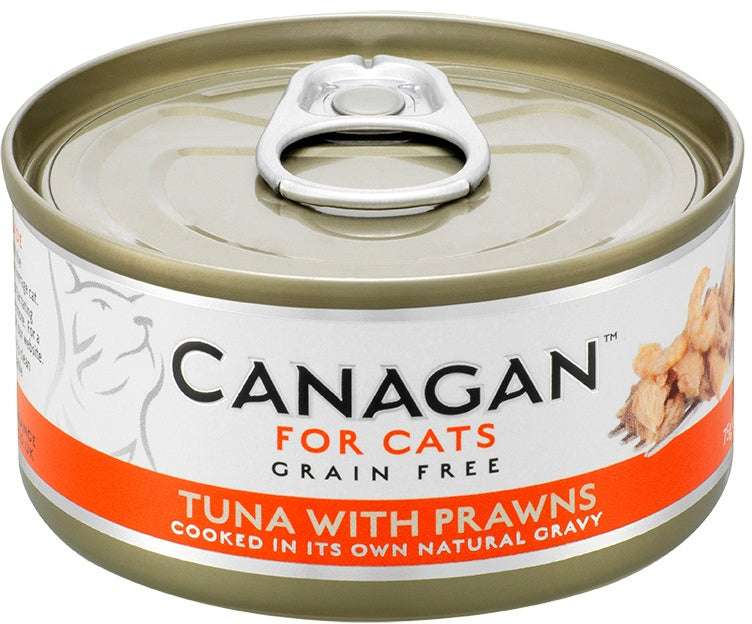 CANAGAN Conserva pentru pisici, cu Ton si Creveti 75g