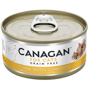 CANAGAN Conserva pentru pisici, cu Ton si Pui 75g
