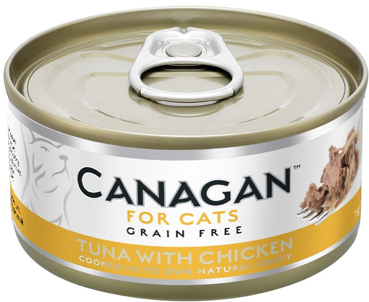CANAGAN Conserva pentru pisici, cu Ton si Pui 75g
