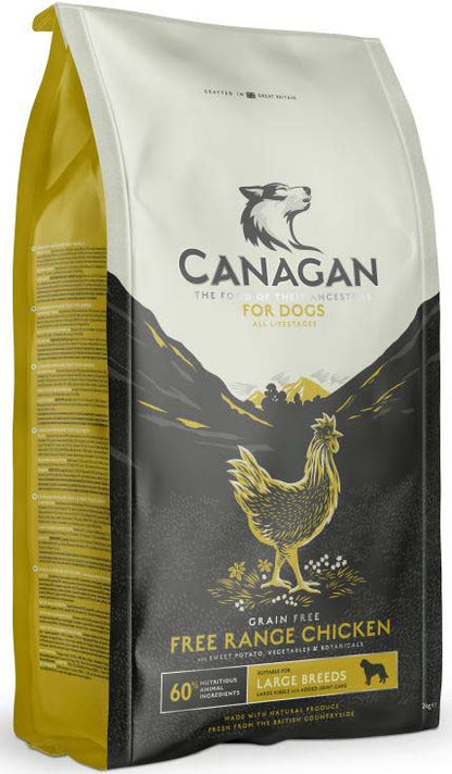 CANAGAN Hrana uscata pentru caini de talie mare, cu Pui 2kg
