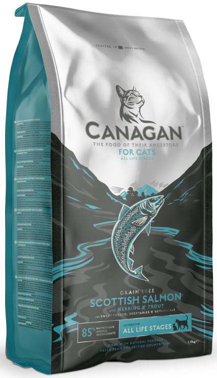 CANAGAN Hrana uscata pentru pisici, cu Somon 1,5kg