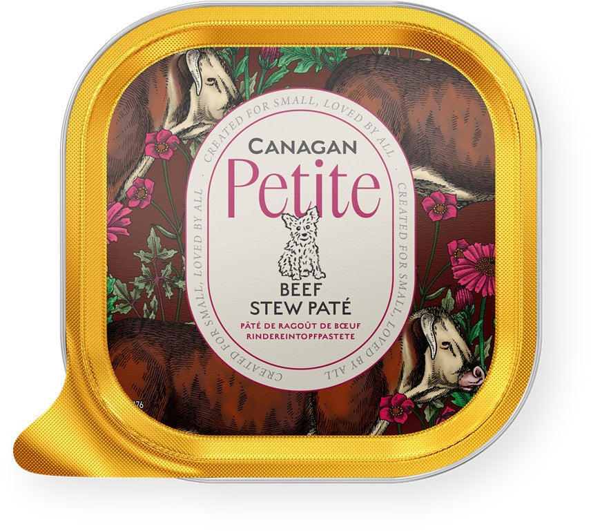 CANAGAN Petite Pate pentru caini, cu Vita 100g
