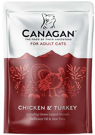 CANAGAN Plic hrana umeda pentru pisici, cu Pui si Curcan 85g