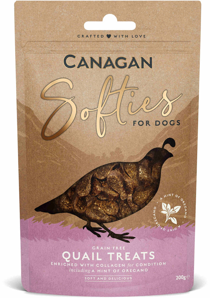 CANAGAN Softies Recompensa pentru caini, cu Prepelita 200g