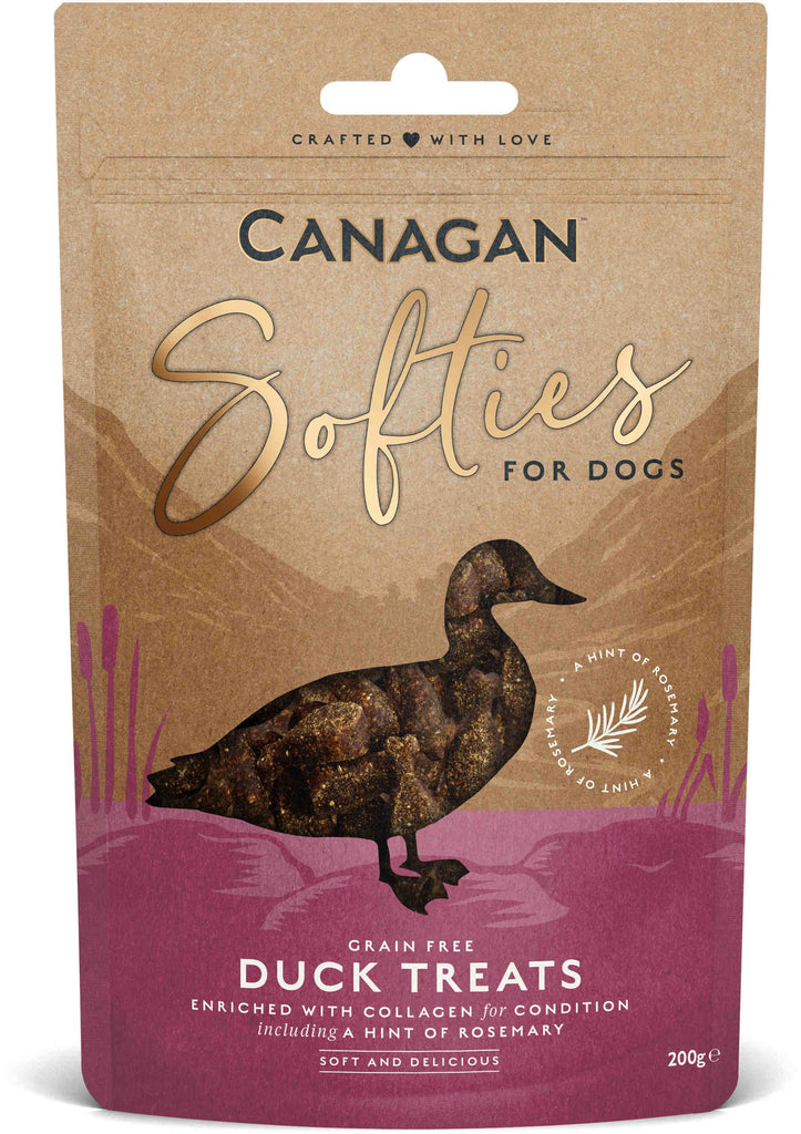 CANAGAN Softies Recompensa pentru caini, cu Rata 200g