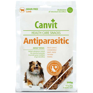 CANVIT Anti-Parasites Delicatesa pentru caini, fara cereale, cu Miel 200g 