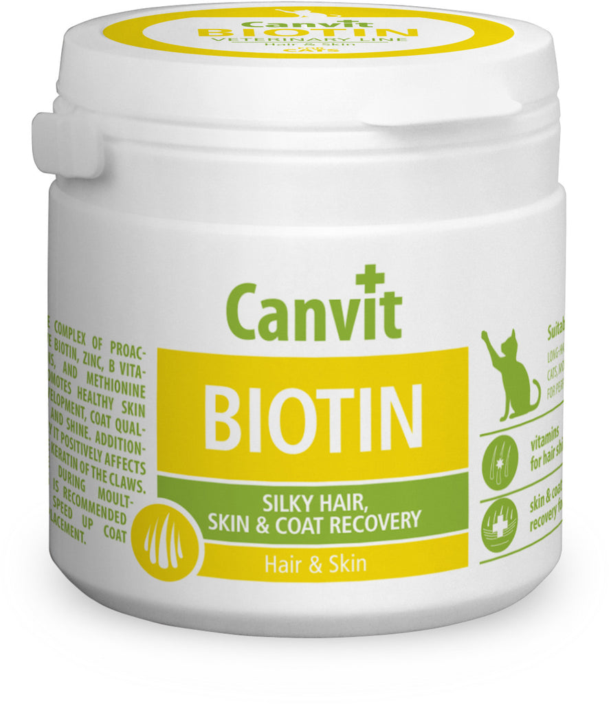 CANVIT Biotin pentru pisici, pentru blană lucioasă 100g - Maxi-Pet.ro