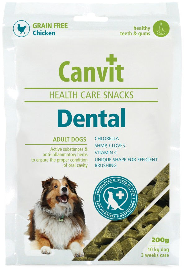 CANVIT Dental Delicatesa pentru caini, fara cereale, cu Pui 200g