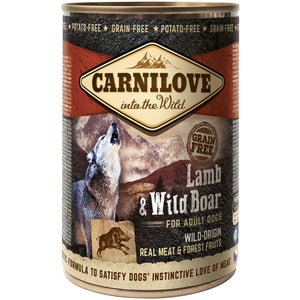 CARNILOVE Conserva pentru caini, cu Miel si Mistret 400g