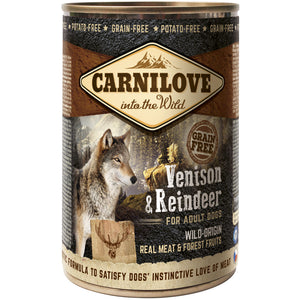 CARNILOVE Conserva pentru caini, cu Vanat si Ren 400g