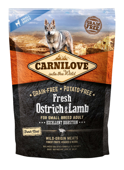 CARNILOVE Fresh Adult Small Strut si Miel, fara cereale si cartofi 1,5kg