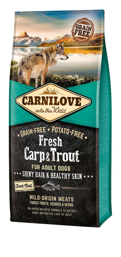 CARNILOVE Fresh Crap şi Păstrăv, fără cereale şi cartofi - Maxi-Pet.ro
