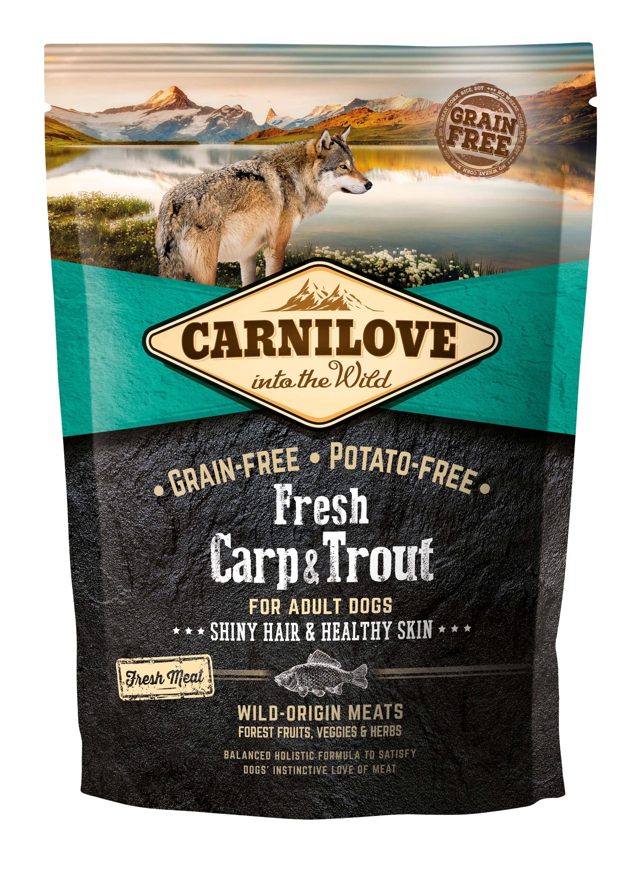 CARNILOVE Fresh Crap si Pastrav, fara cereale si cartofi 1,5kg